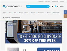 Tablet Screenshot of clipboards.com